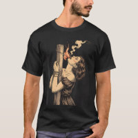 Satan Devil Hell Witch With Flames Cigarette Occul