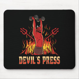 Satan Devil's Press Bodybuilding Mouse Pad