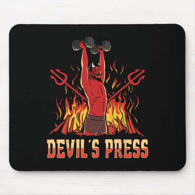 Satan Devil's Press Bodybuilding  Mouse Pad (Front)
