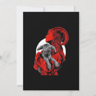 Satan Goat Gift Holiday Card