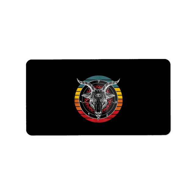 Satan Goat, Goat Gift Label (Front)