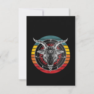 Satan Goat, Goat Gift Thank You Card