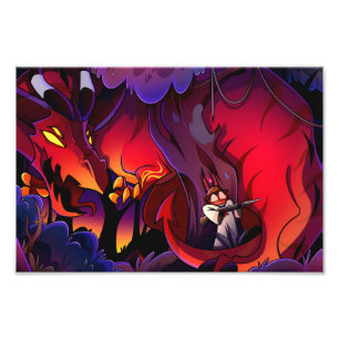 Satan Halloween Slasher   Helluva Boss   Photo Print