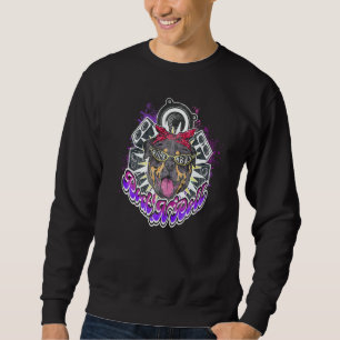 Satan Heavy Punks Not Dead Gothic Tattoo Pet Rock Sweatshirt
