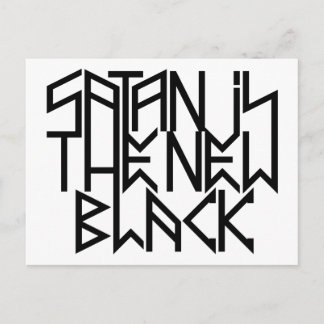 Satan is the new black No.3 (black) Postcard