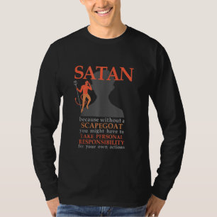 Satan Loves Me Baphomet Devil 666 Scapegoat Agnost T-Shirt