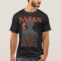Satan loves me Baphomet Devil 666 Scapegoat Agnost