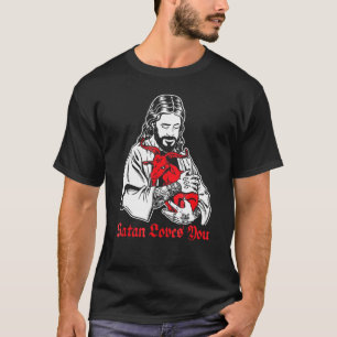 Satan Loves You And Jesus Know It Baphomet T-Shirt