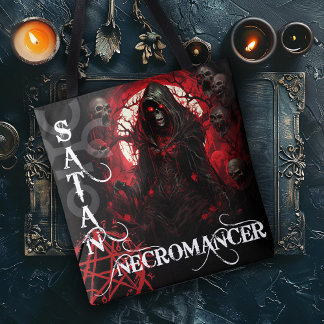 Satan Necromancer Tote Bag