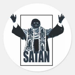SATAN Pope Classic Round Sticker
