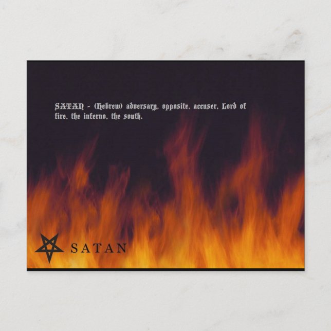 SATAN POSTCARD (Front)