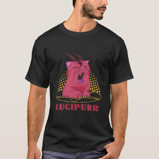 Satanic Cat Occultism Hail Lugipurr Santan Cat T-Shirt