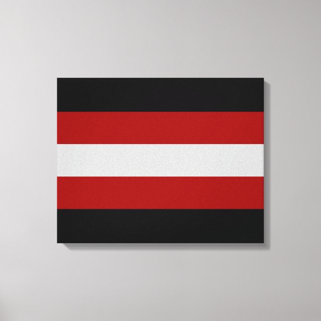 Satanic Flag (Satanism) Canvas Print (Front)