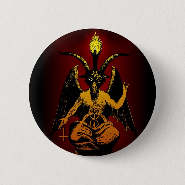 Satanic Goat Button (Front)