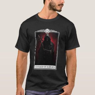 Satanic Grim Reaper Tarot Card Witchcraft Gothic O T-Shirt