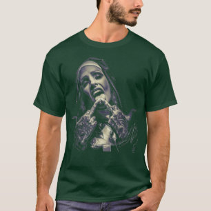 Satanic Nun Tattoos Unholy  T-Shirt