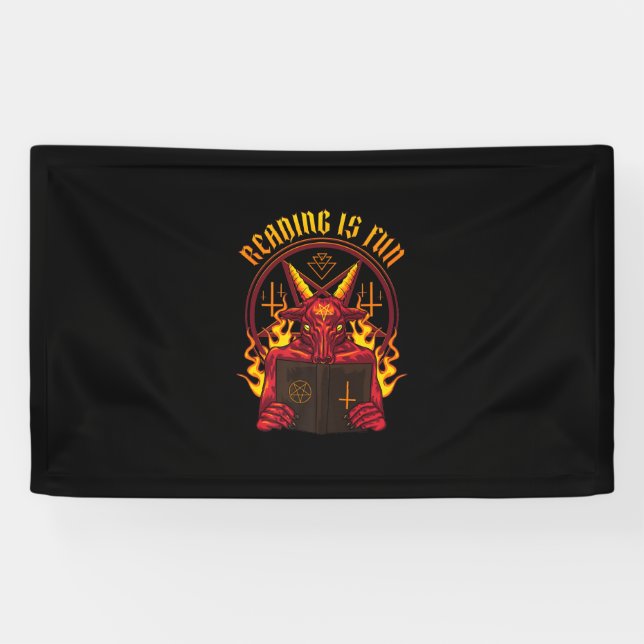 Satanic Pagan Goat Premium Banner (Horizontal)
