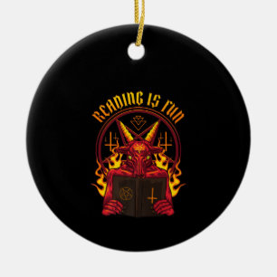 Satanic Pagan Goat Premium Ceramic Ornament