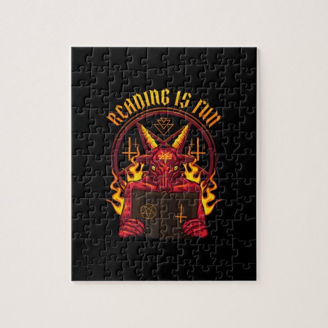 Satanic Pagan Goat Premium Jigsaw Puzzle (Vertical)