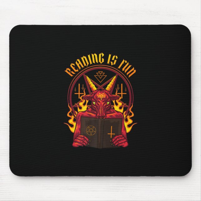 Satanic Pagan Goat Premium Mouse Pad (Front)