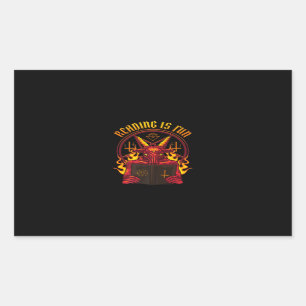 Satanic Pagan Goat Premium Rectangular Sticker
