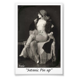 "Satanic Pin up" Photo Print