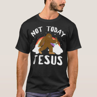 Satanic Rainbow Not Today Jesus 666 Satan Pentagra T-Shirt