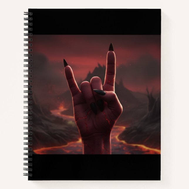 Satanic Salute Notebook (Front)