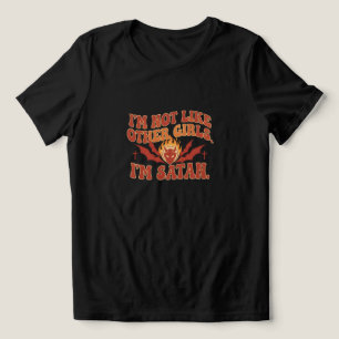 Satanic Saying T-Shirt - Not Like Other Girls" Tri-Blend Shirt