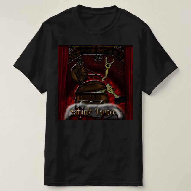 Satanic Toupee "Funeral Parlour" T-Shirt (Design Front)