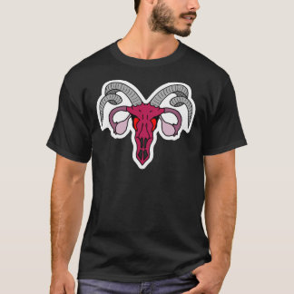 Satanic Uterus Sticker T-Shirt