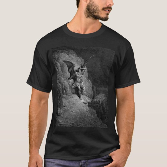 Satan's Infinite Despair - Gustave Dore T-Shirt (Front)