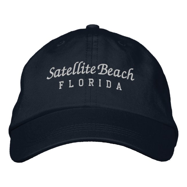 Satellite Beach Florida Embroidered Baseball Hat (Front)
