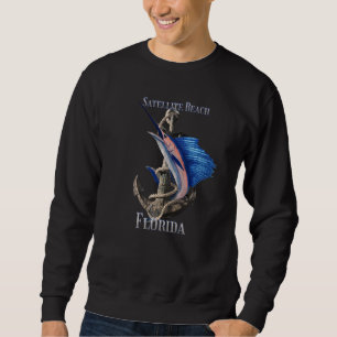 Satellite Beach Florida Swordfish Marlin Ocean Fis Sweatshirt