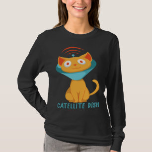 Satellite Cat Catellite TV Calibration Satellite D T-Shirt