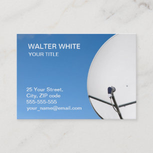 Satellite dish business card