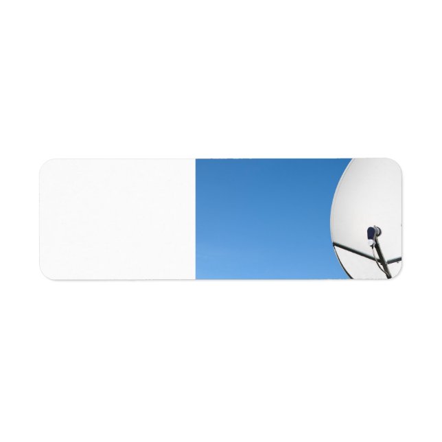 Satellite dish return address label (Front)
