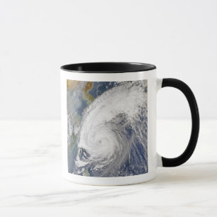 Satellite image of a typhoon mug