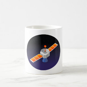 Satellite In Space Coffee Mug