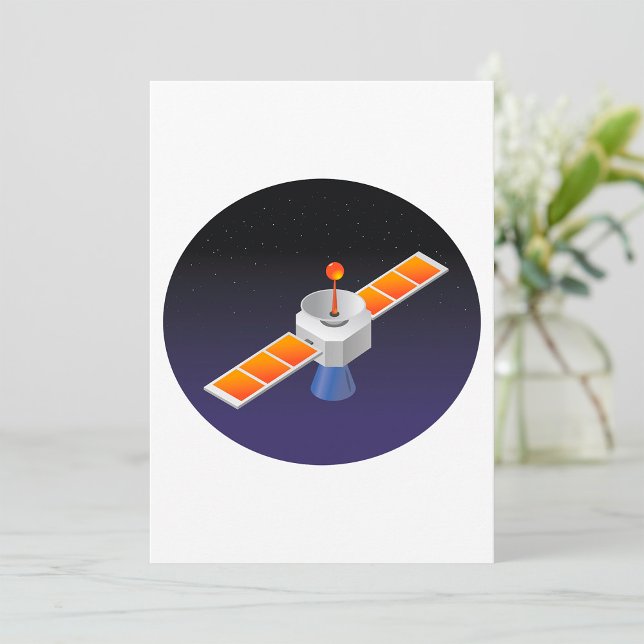 Satellite In Space Invitation (Creator Uploaded)