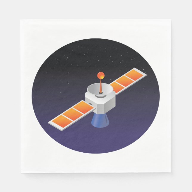 Satellite In Space Napkin (Front)