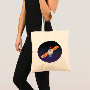Satellite In Space Tote Bag