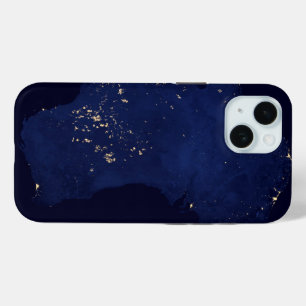 Satellite The Night Lights Of Australia. iPhone 15 Case