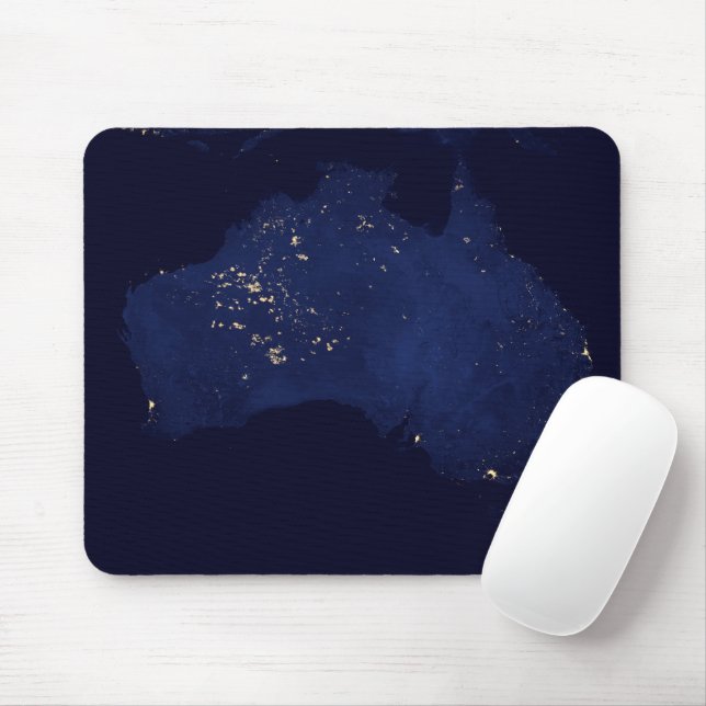 Satellite The Night Lights Of Australia. Mouse Pad (With Mouse)