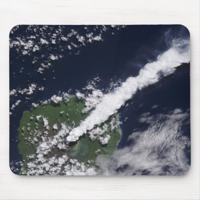 Satellite view of a thick, steam-rich plume mouse pad (Front)