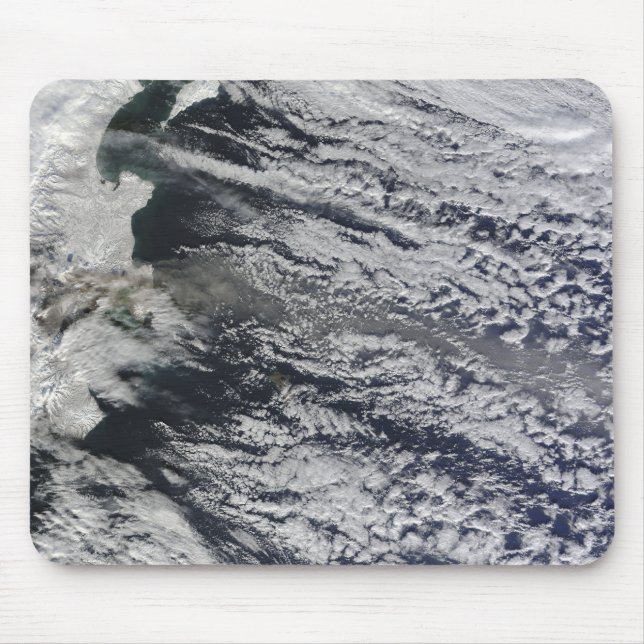 Satellite view of an ash plume 3 mouse pad (Front)