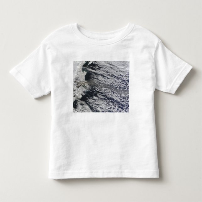Satellite view of an ash plume 3 toddler T-Shirt (Front)