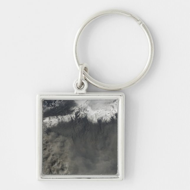 Satellite view of an ash plume 4 key ring (Front)