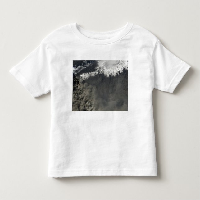 Satellite view of an ash plume 4 toddler T-Shirt (Front)