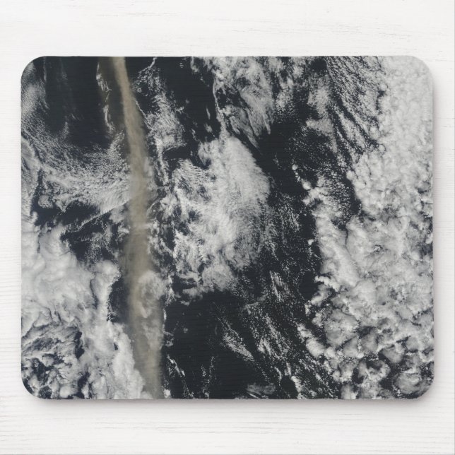 Satellite view of an ash plume mouse pad (Front)